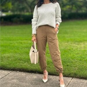 CAbi Tan Galaxy Cargo Pants
Tan, relaxed fit